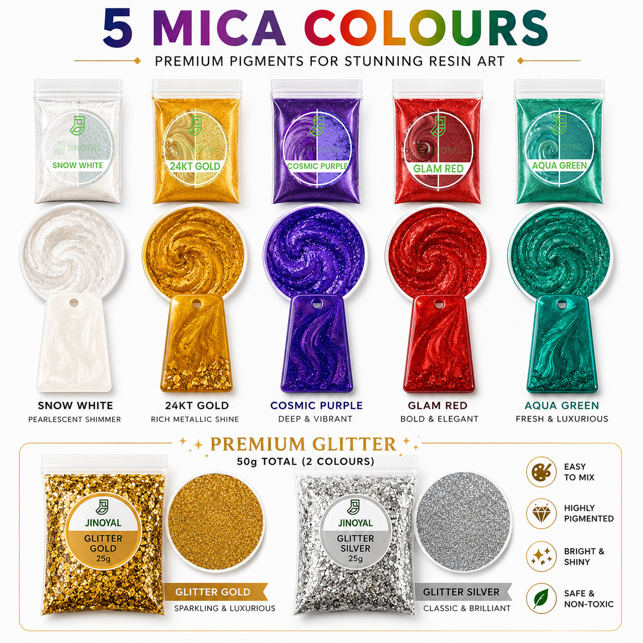 Jinoyal Resin Art Starter Kit