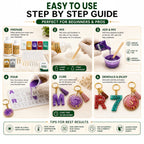 Jinoyal Resin Art Starter Kit with Epoxy Resin, Alphabet Mould, mica Powder  & Keychain Accessories