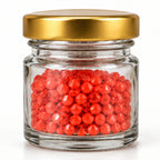 Jinoyal Redish Orange Cubic One Side Cone Stones 2mm for Resin Art, Craft, Embroidery & Jewellery Making