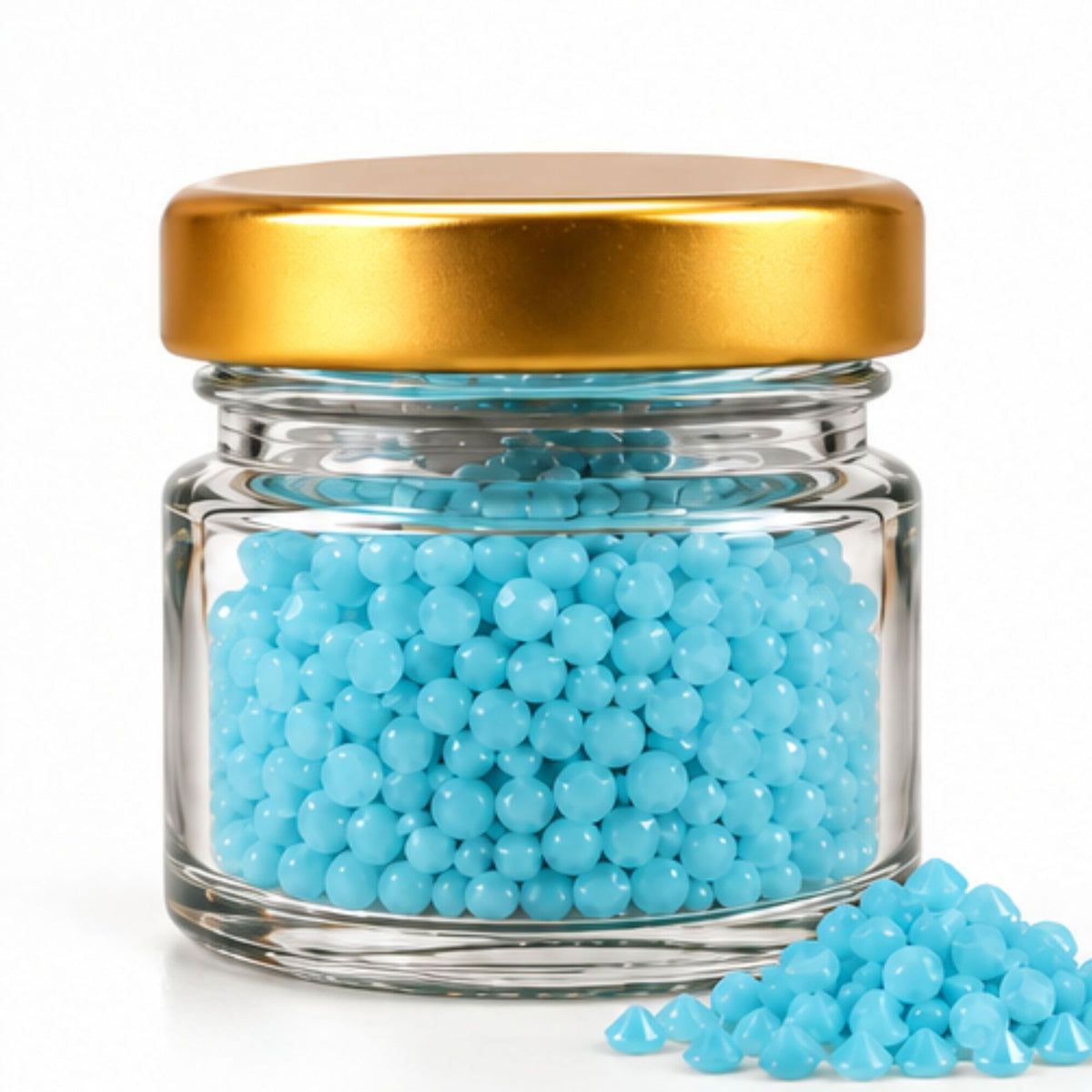 Jinoyal Turquoise Cubic One Side Cone Stones 0.2mm for Resin Art, Craft, Embroidery & Jewellery Making