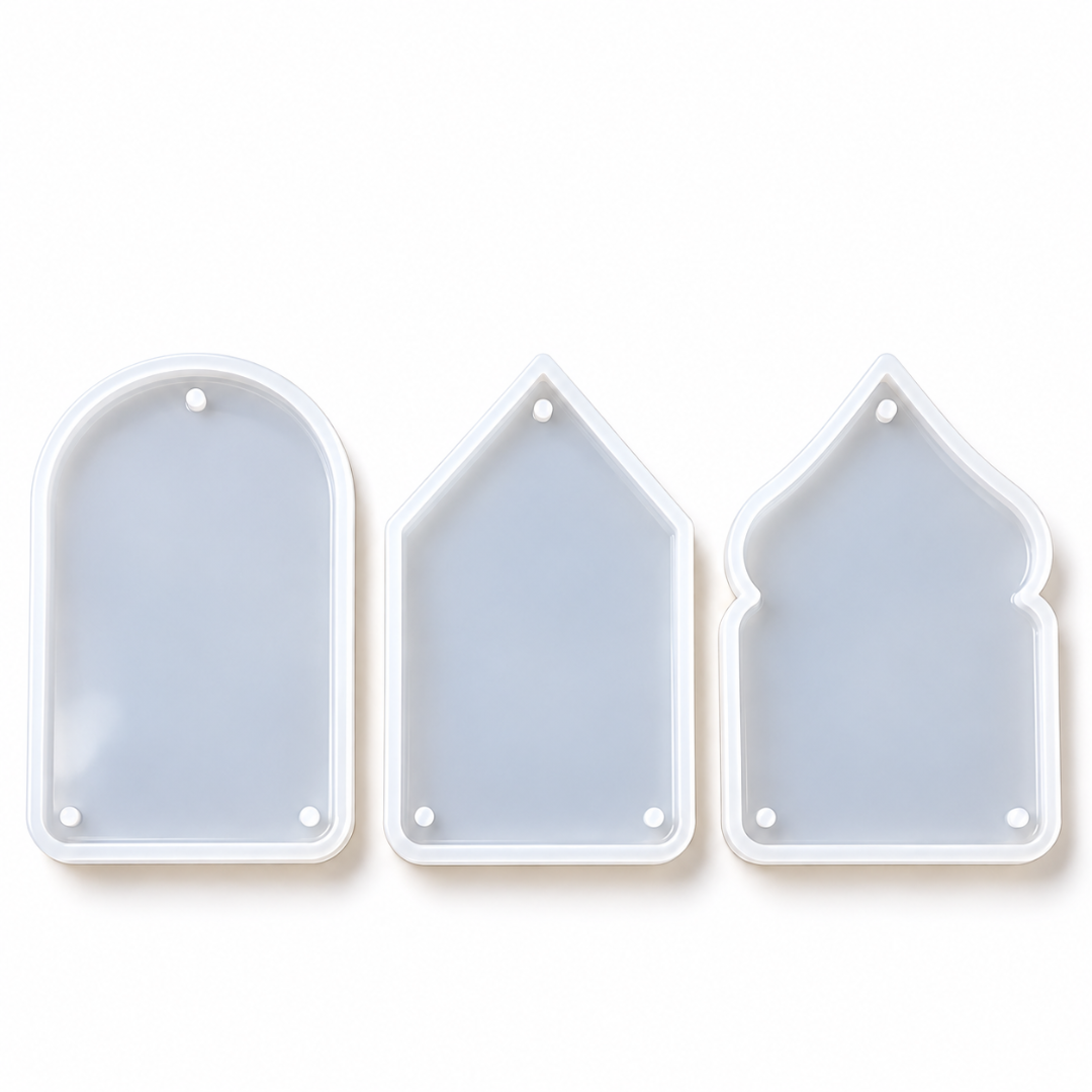 JINOYAL Toran Silicone Mould for Resin Art | 3 Shape Hanging Door Decor Mould for DIY Home Decoration & Crafts