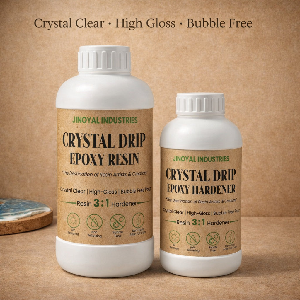 Epoxy Resin Hardener – Crystal Clear, Bubble Free Finish Non-Yellowing (3:1 Mix) 600ml