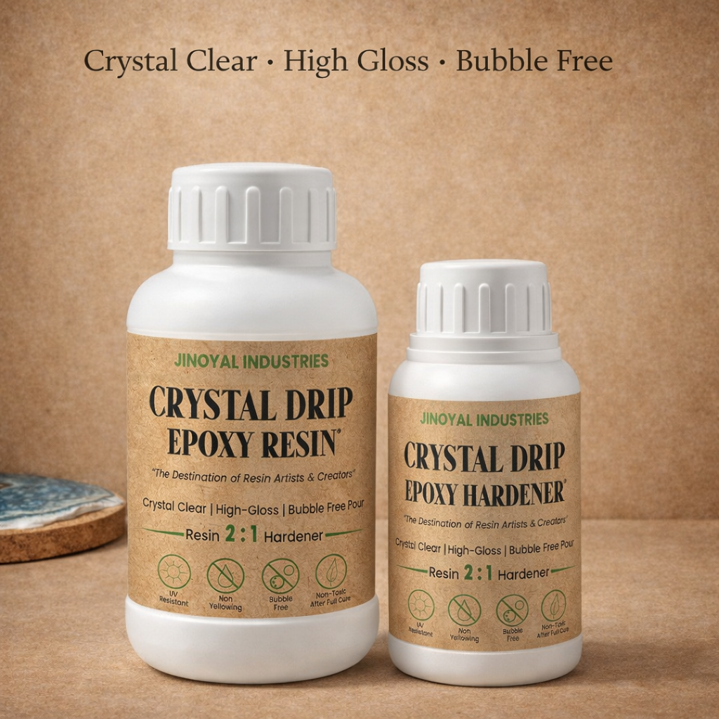 Crystal Drip Epoxy Resin Kit – Bubble Free, High Gloss, Non-Yellowing (2:1 Mix)   1.5L