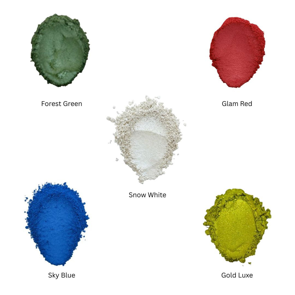 Beginners Kit's Mica Powder  Kit for Resin Art, Candle Making, Soap Making & DIY Crafts (Kit of 5 )