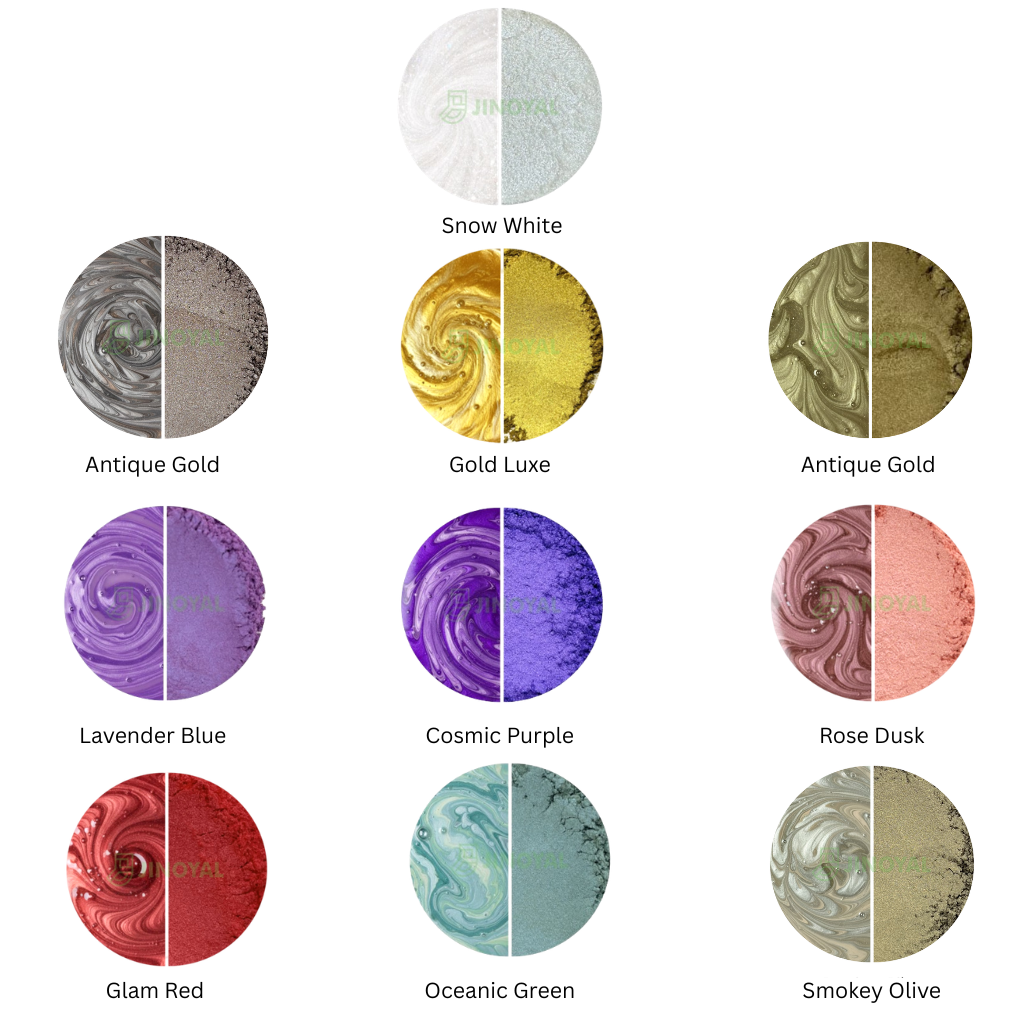 Aesthetic Theme Kit's Mica Powder  Kit for Resin Art, Candle Making, Soap Making & DIY Crafts (Kit of 10)