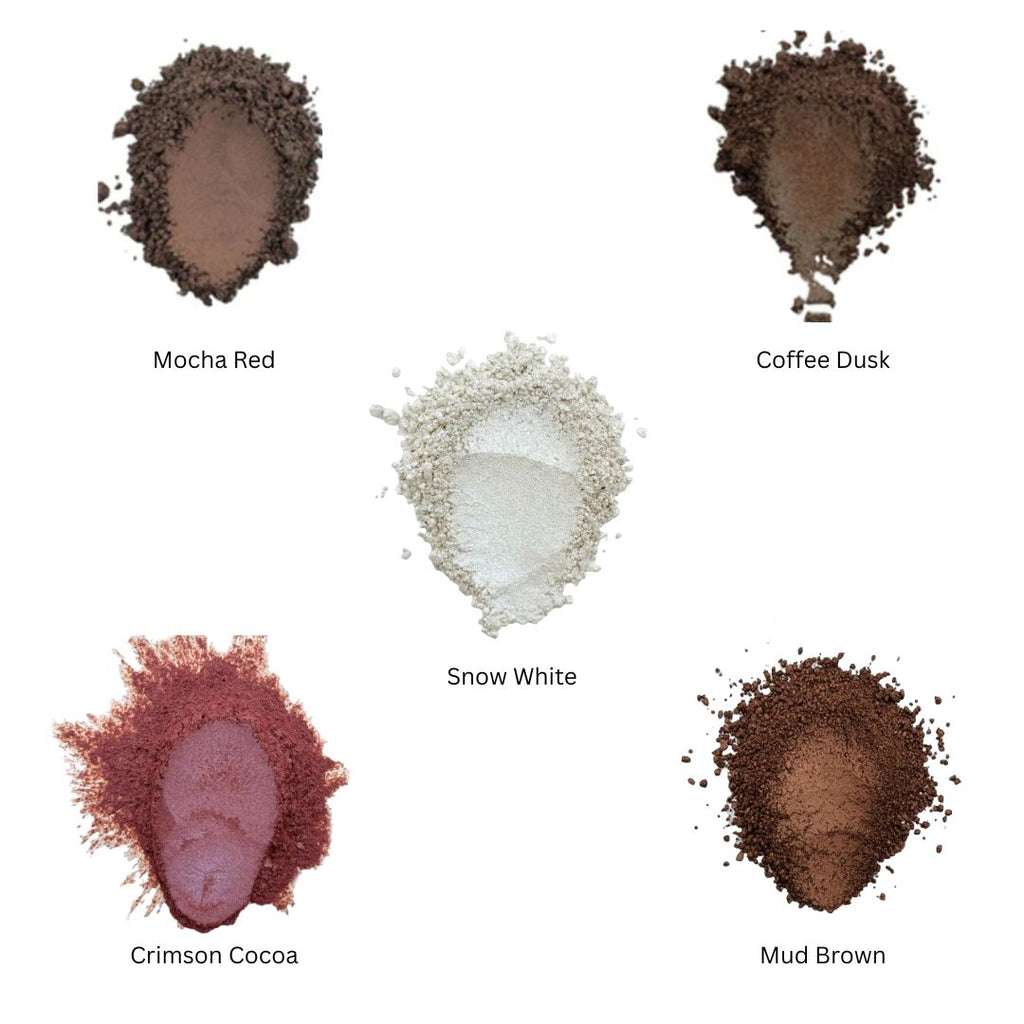 Sand Theme kit's Mica Powder  Kit for Resin Art, Candle Making, Soap Making & DIY Crafts (Kit of 5 )