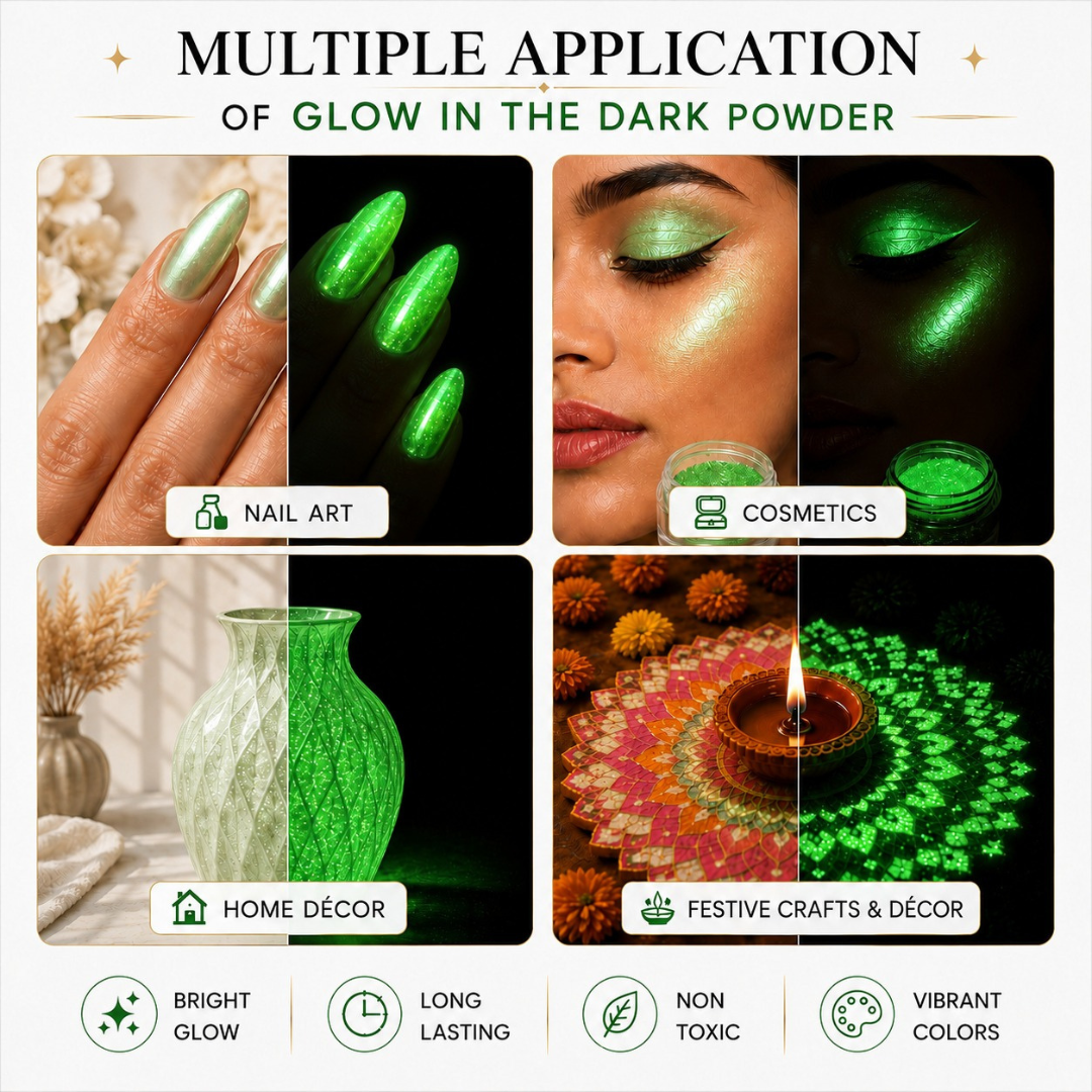 Glow Powder - Forest Green