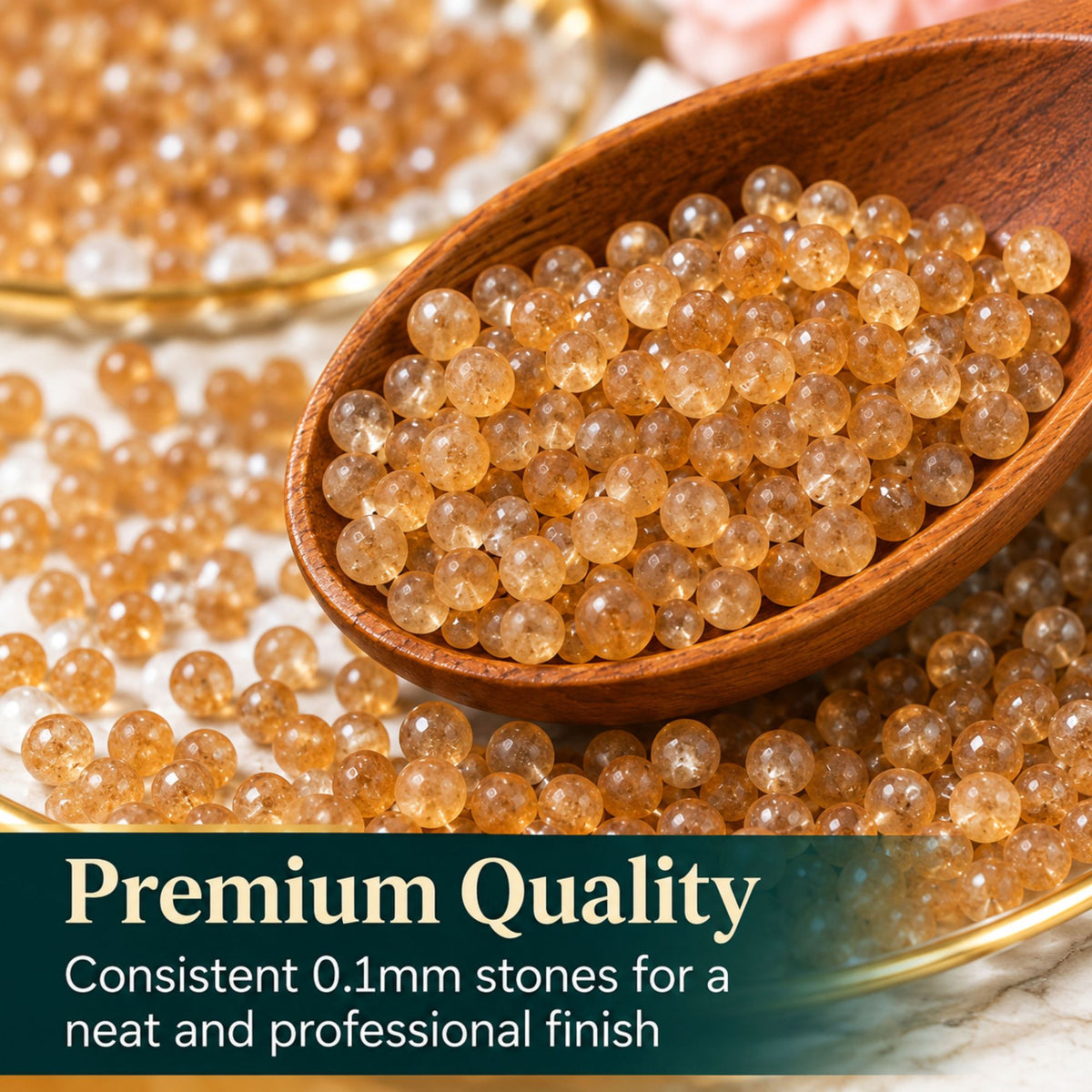 Jinoyal Goldish Brown Round Shape Mica Powder 0.1mm for Resin Art, Craft, Painting & Jewellery Making