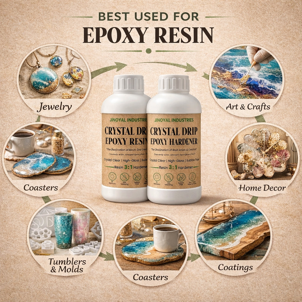 Epoxy Resin Hardener – Crystal Clear, Bubble Free Finish Non-Yellowing (3:1 Mix) 600ml