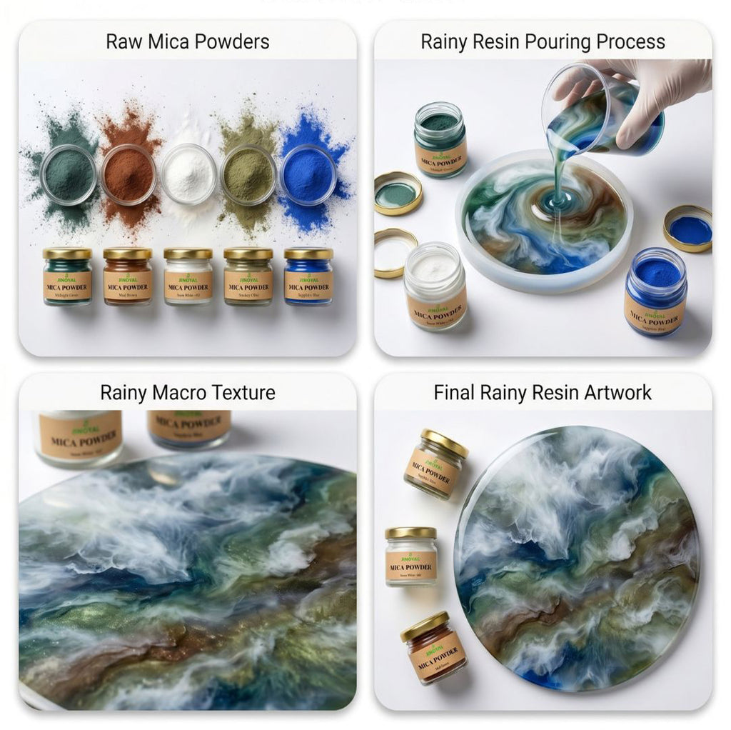 Rainy Theme Mica Powder Kit for Resin Art, Candle Making, Soap Making & DIY Crafts