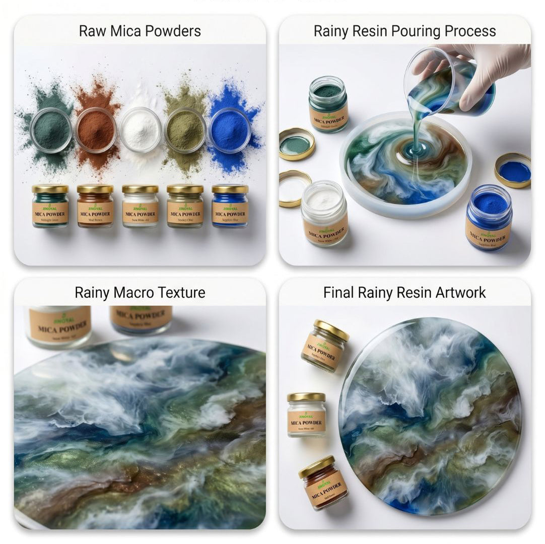 Rainy Theme Mica Powder Kit for Resin Art, Candle Making, Soap Making & DIY Crafts