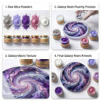 Galaxy Theme Kit's Mica Powder  Kit for Resin Art, Candle Making, Soap Making & DIY Crafts (Kit of 5 )