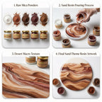 Sand Theme kit's Mica Powder  Kit for Resin Art, Candle Making, Soap Making & DIY Crafts (Kit of 5 )