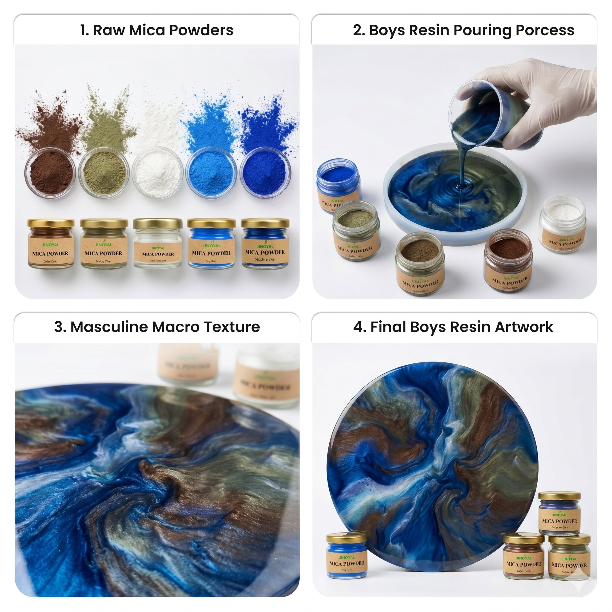 resin art mica powder