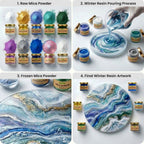 Winter Theme Mica Powder Kit for Resin Art, Candle Making, Soap Making & DIY Crafts