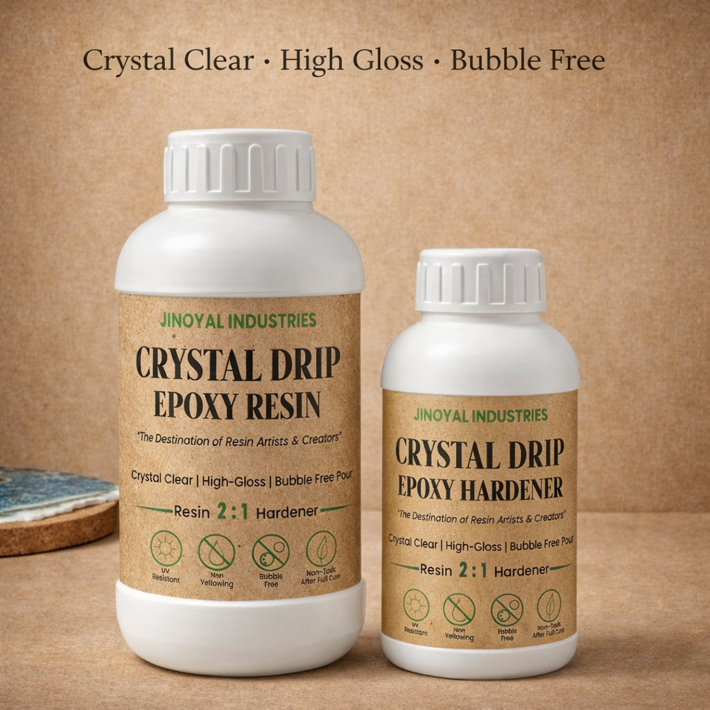Crystal Drip Epoxy Resin Kit – Bubble Free, High Gloss, Non-Yellowing (2:1 Mix) 300ml