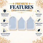 JINOYAL Toran Silicone Mould for Resin Art | 3 Shape Hanging Door Decor Mould for DIY Home Decoration & Crafts