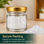 Jinoyal Crystal White Double Side Cone Stones 2mm for Resin Art, Craft, Embroidery & Jewellery Making