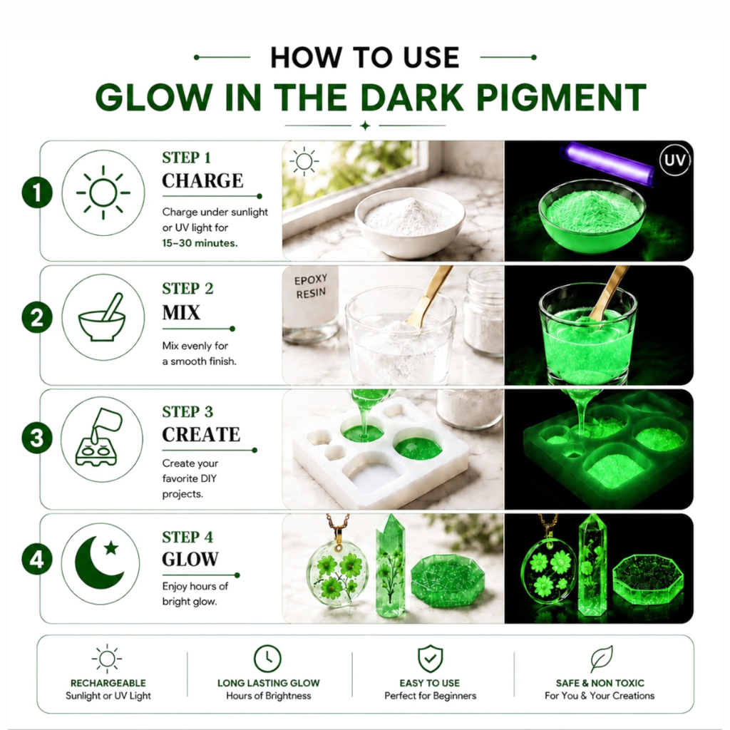 Glow Powder - Forest Green