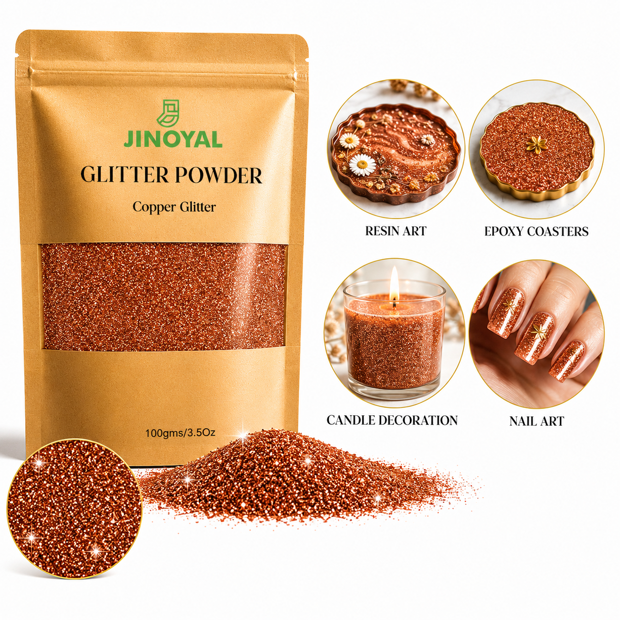 Glitter Powder - Copper