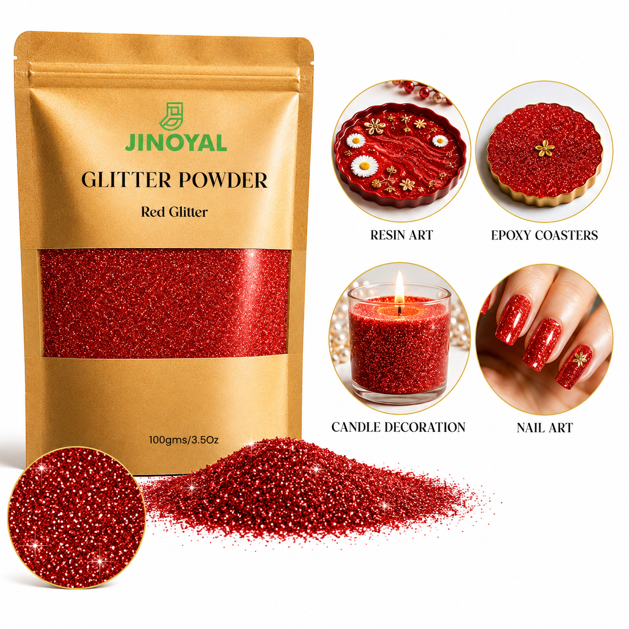Glitter Powder - Red