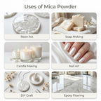 Snow White | Mica Powder for Resin Art, Soap & Candle Making | Non-Toxic
