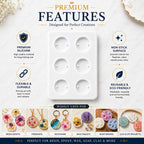Jinoyal Round Rakhi Silicone Resin Mould | Circular Raksha Bandhan Epoxy Mould for DIY Rakhi Making