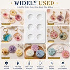 Jinoyal Round Rakhi Silicone Resin Mould | Circular Raksha Bandhan Epoxy Mould for DIY Rakhi Making
