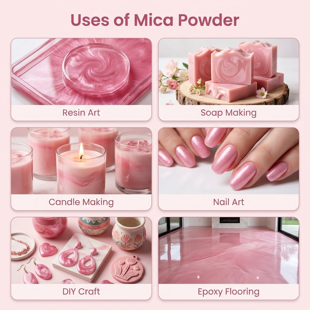 Candy Pink | Mica Powder for Resin Art, Soap & Candle Making | Non-Toxic