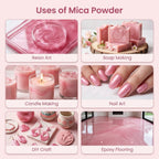 Candy Pink | Mica Powder for Resin Art, Soap & Candle Making | Non-Toxic