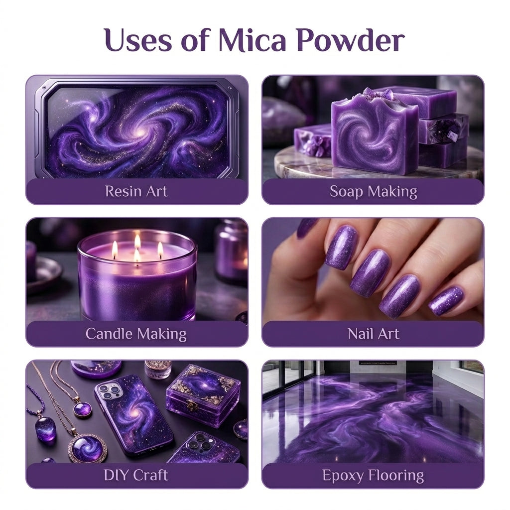Cosmic Purple Dusk | Mica Powder for Resin Art, Soap & Candle Making | Non-Toxic