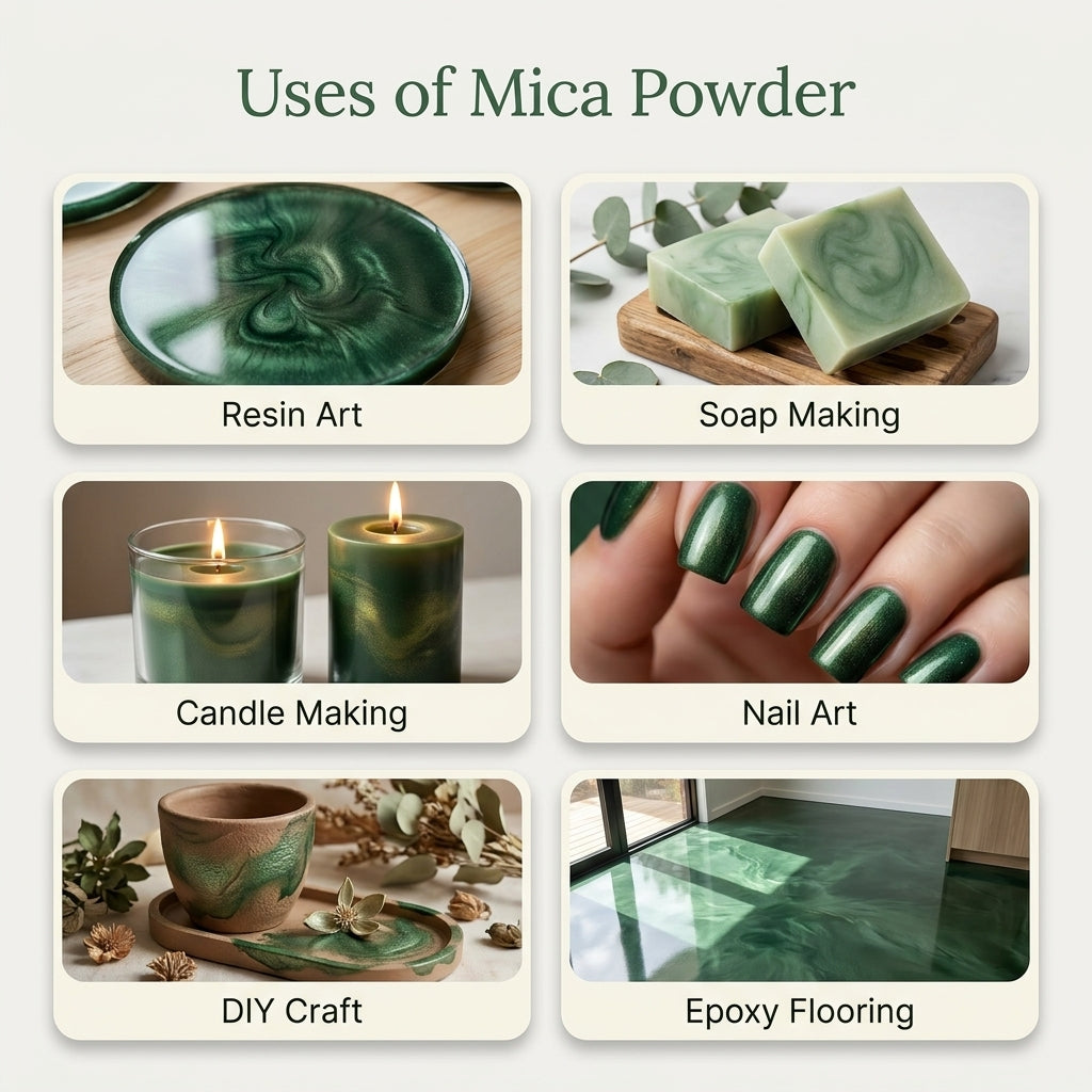 Forest Green | Mica Powder for Resin Art, Soap & Candle Making | Non-Toxic