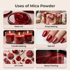Glam Red Dusk | Mica Powder for Resin Art, Soap & Candle Making | Non-Toxic