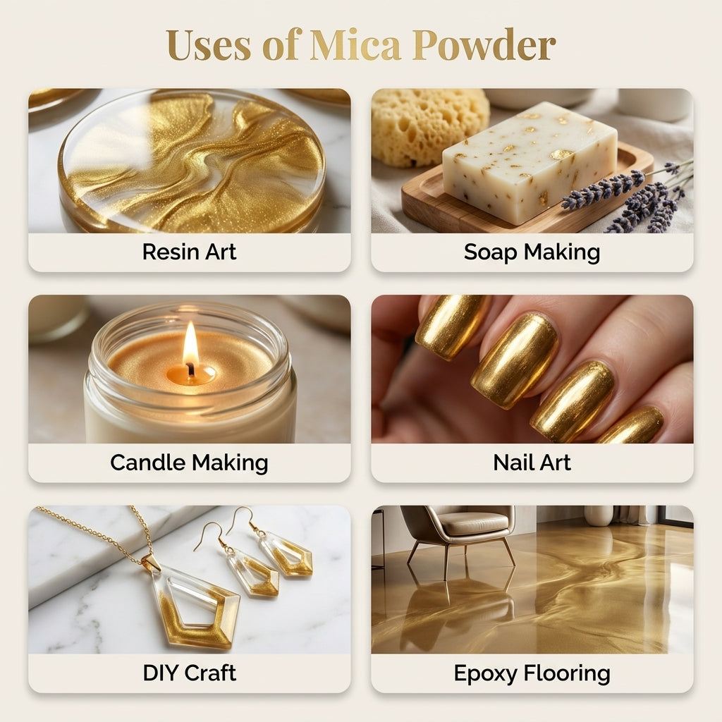 Gold Luxe | Mica Powder for Resin Art, Soap & Candle Making | Non-Toxic