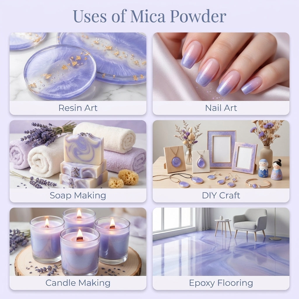 Lavender Blue | Mica Powder for Resin Art, Soap & Candle Making | Non-Toxic