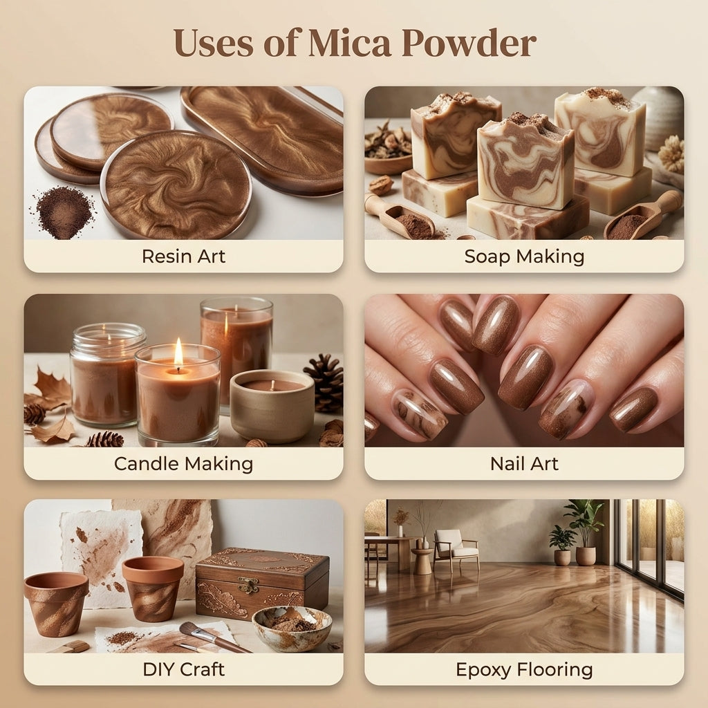 Mud Brown | Mica Powder for Resin Art, Soap & Candle Making | Non-Toxic
