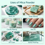Oceanic Green | Mica Powder for Resin Art, Soap & Candle Making | Non-Toxic