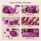 Petal Pink | Mica Powder for Resin Art, Soap & Candle Making | Non-Toxic