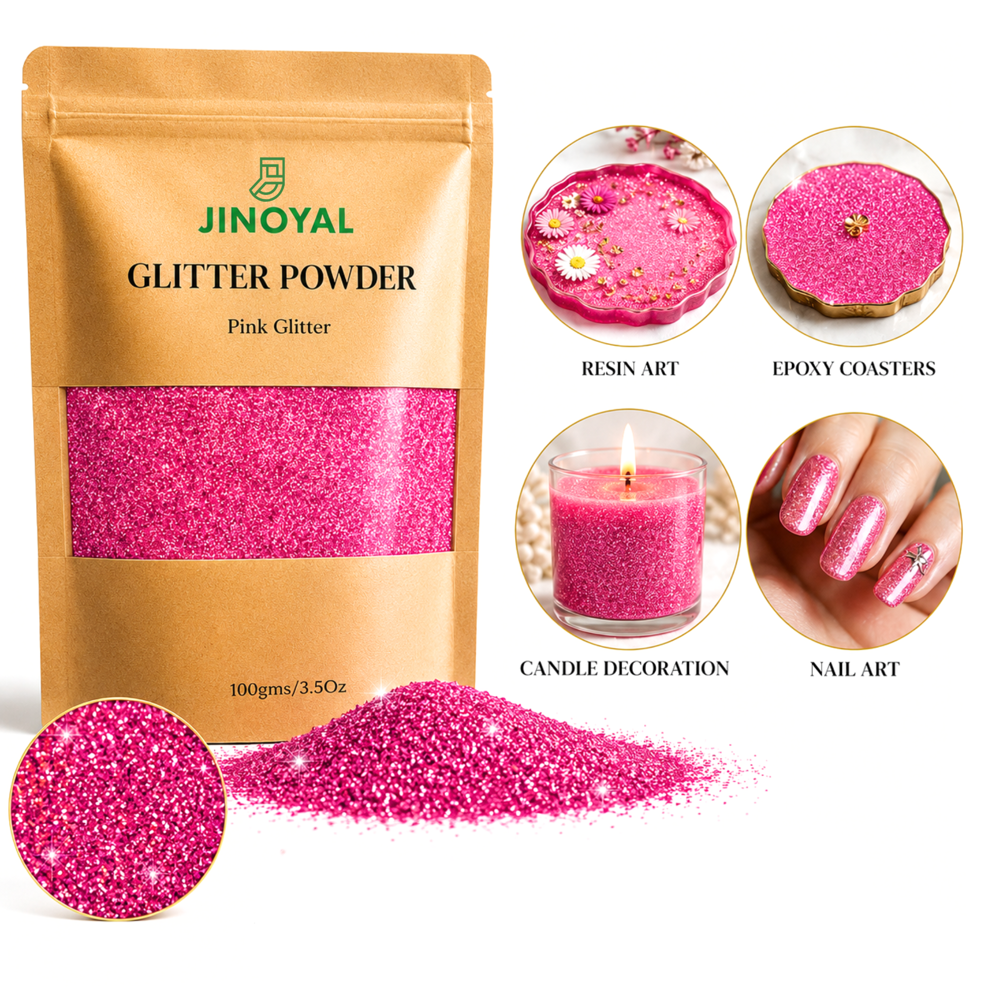 Glitter Powder - Pink
