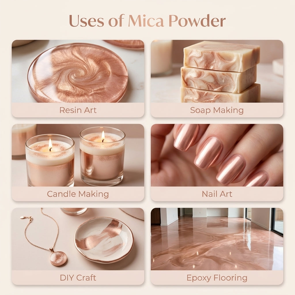 Pinkish Gold | Mica Powder for Resin Art, Soap & Candle Making | Non-Toxic